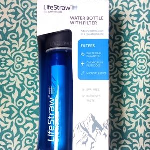 Life Straw Filtered Water Bottle NIB